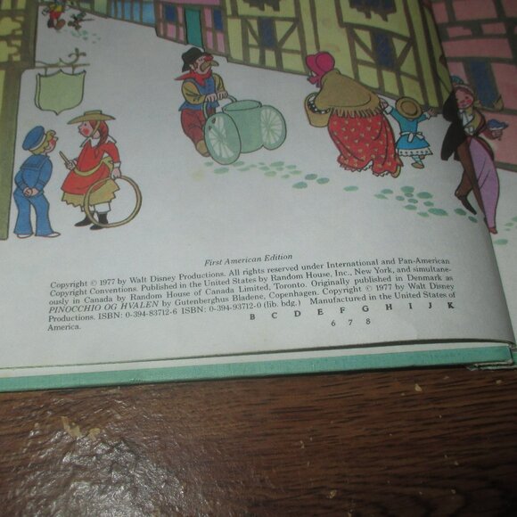 Disney's Pinocchio & the Whale (Disney's Wonderful World of Reading, 1977) Book - Picture 2 of 3